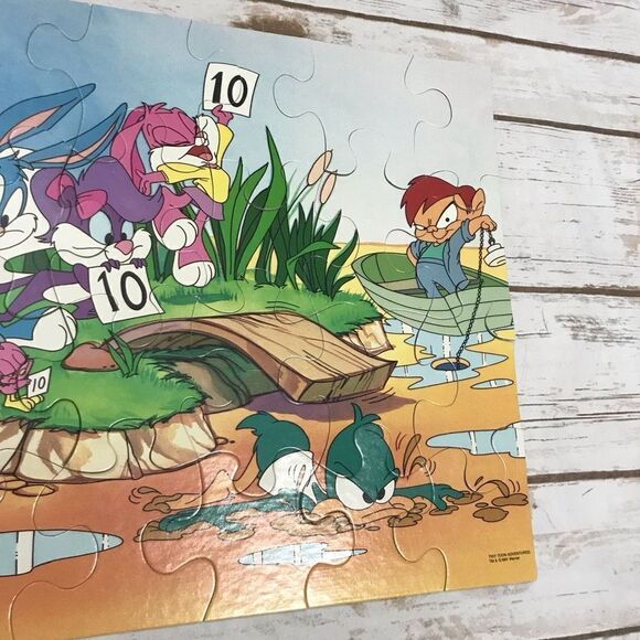 Milton Bradley Tiny Toon Adventures Puzzle 24‎ Pieces Vintage Diving Competition - Picture 9 of 10
